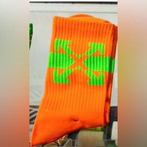 Orange and Green Socks